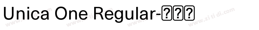Unica One Regular字体转换 Unica One Regular字体转换